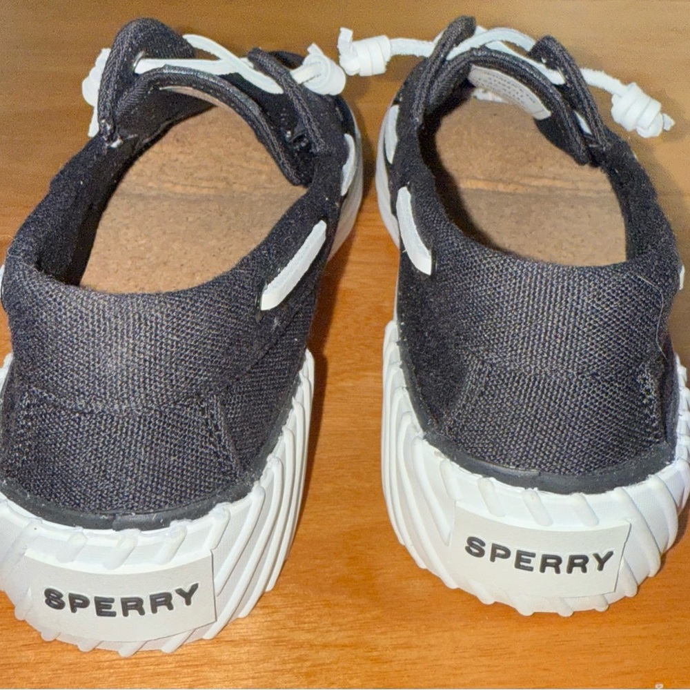 Sperry Black Canvas Sneakers - Picture 2 of 7